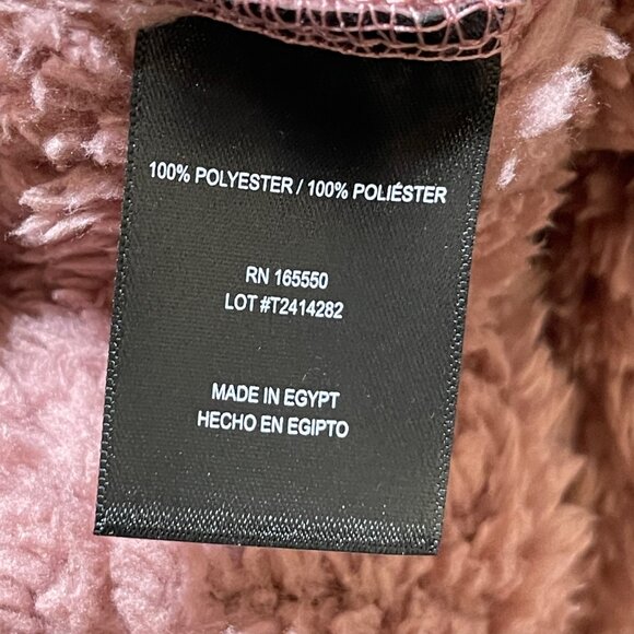 New 32 Degrees Fuzzy Hoodie Sweatshirt Dusty Pink Size S Small - Picture 6 of 7
